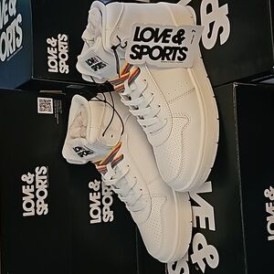 Pride Rainbow Laced High Tops Sneakers